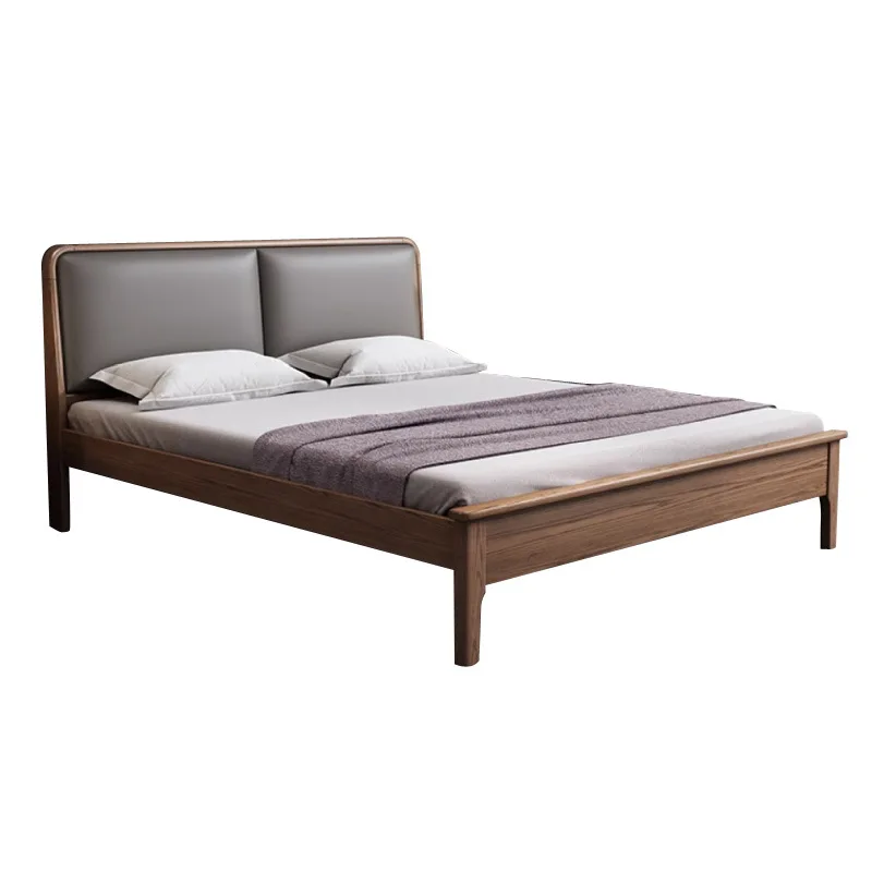 Pure solid wood bed 1.8 meters primary and secondary bedroom leather double modern simple 1.5 meters
Pure solid wood bed 1.8 meters primary and secondary bedroom leather double modern simple 1.5 meters