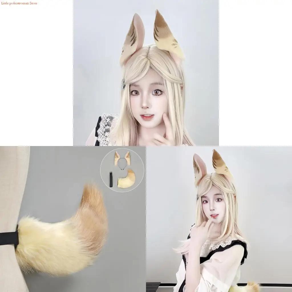 F92D Soft Rabbits Ears Headband Realistic Tail Role Play Costume Cosplay Accessories for Comfortable Anime Themed Event
F92D Soft Rabbits Ears Headband Realistic Tail Role Play Costume Cosplay Accessories for Comfortable Anime Themed Event