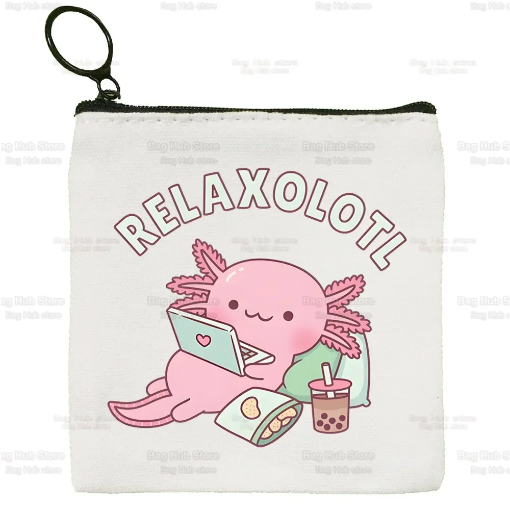 Axolotl мультяшный Кошелек для монет, Женский мини-кошелек из холста с милыми животными, милый кошелек для монет, кошелек для студентов
Axolotl мультяшный Кошелек для монет, Женский мини-кошелек из холста с милыми животными, милый кошелек для монет, кошелек для студентов