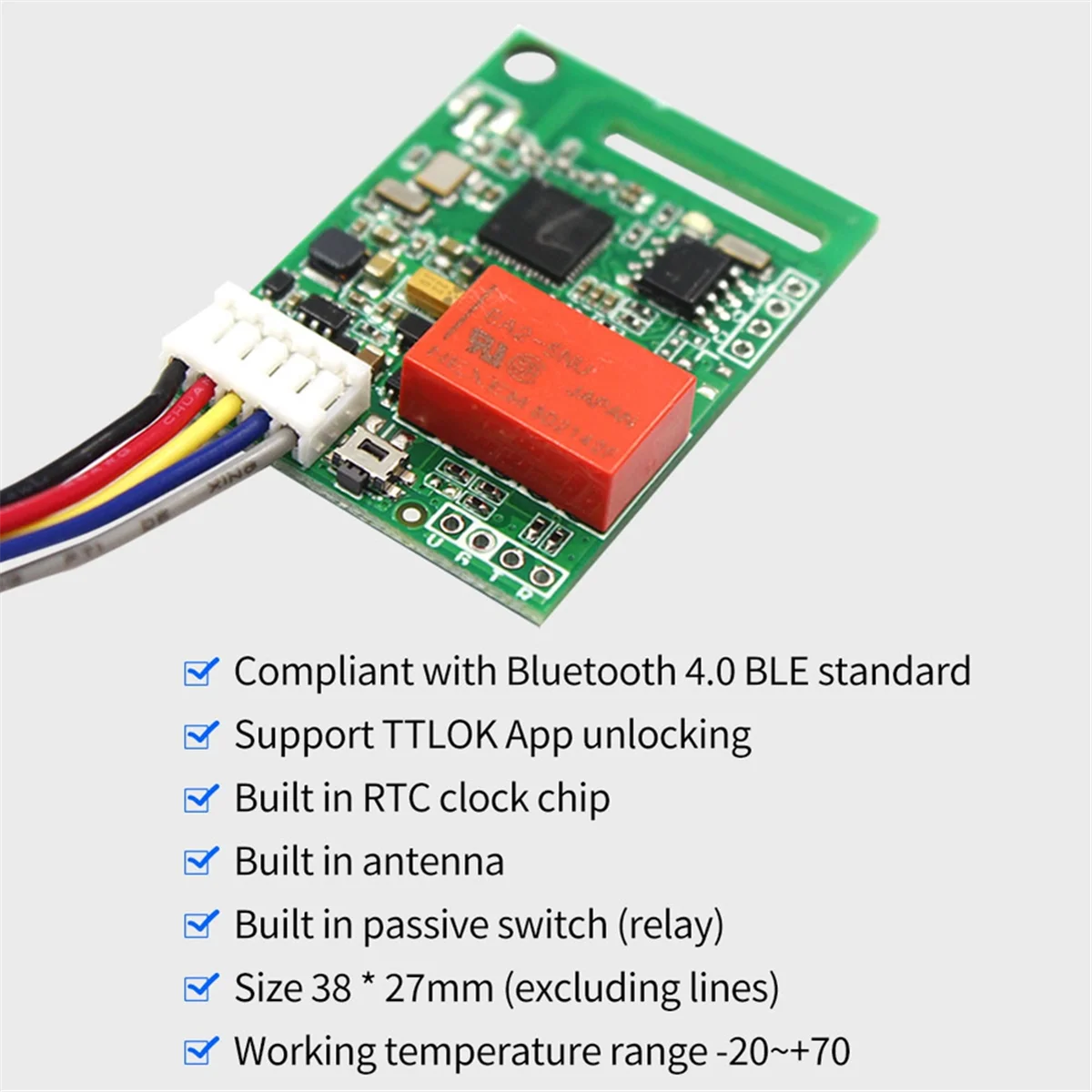 A25UTTLOCK App Remote Electronic Lock Module Board Lock Module Relay Output Door Access Control System
A25UTTLOCK App Remote Electronic Lock Module Board Lock Module Relay Output Door Access Control System