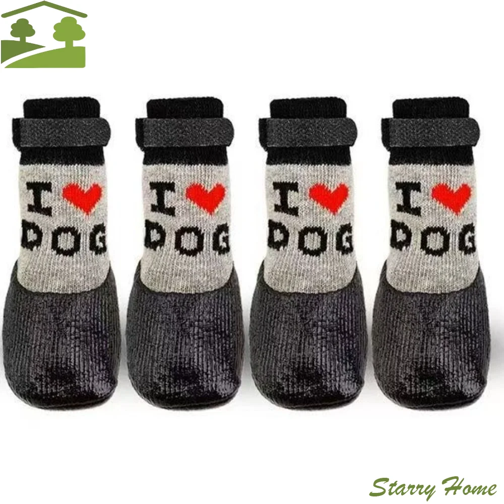 4 pieces/set Waterproof Pet Socks Booties Anti-Slip Soft Sole Dog Socks Shoes Adjustable Wear Resistant Dog Foot Covers Outdoor
4 pieces/set Waterproof Pet Socks Booties Anti-Slip Soft Sole Dog Socks Shoes Adjustable Wear Resistant Dog Foot Covers Outdoor