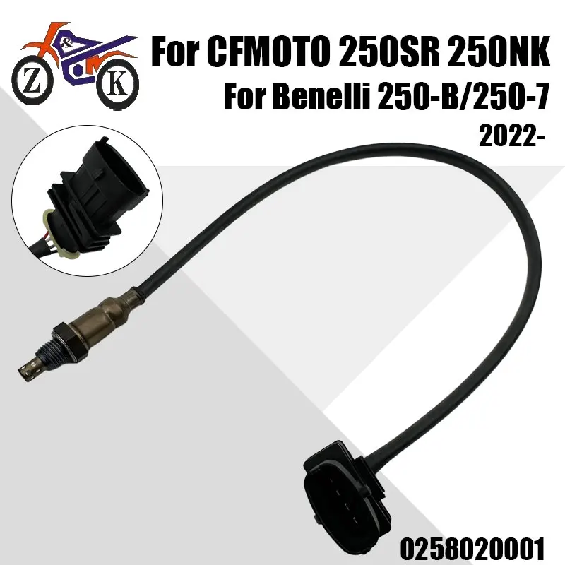 Motorcycle Oxygen Sensor For CFMOTO 250NK 250SR 2022 For Benelli 250-B / 250-7 Exhaust Lambda O2 Sensor Replacement 0258020001
Motorcycle Oxygen Sensor For CFMOTO 250NK 250SR 2022 For Benelli 250-B / 250-7 Exhaust Lambda O2 Sensor Replacement 0258020001