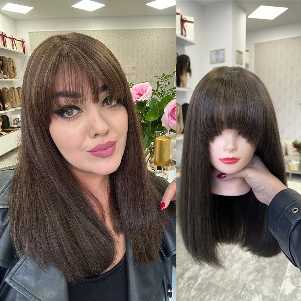 Коричневый парик-каре с мелированием, длинный прямой, омбре коричнево-русый, синтетический, с кружевной передней частью, с челкой, HD-кружево, реалистичный верх
Коричневый парик-каре с мелированием, длинный прямой, омбре коричнево-русый, синтетический, с кружевной передней частью, с челкой, HD-кружево, реалистичный верх