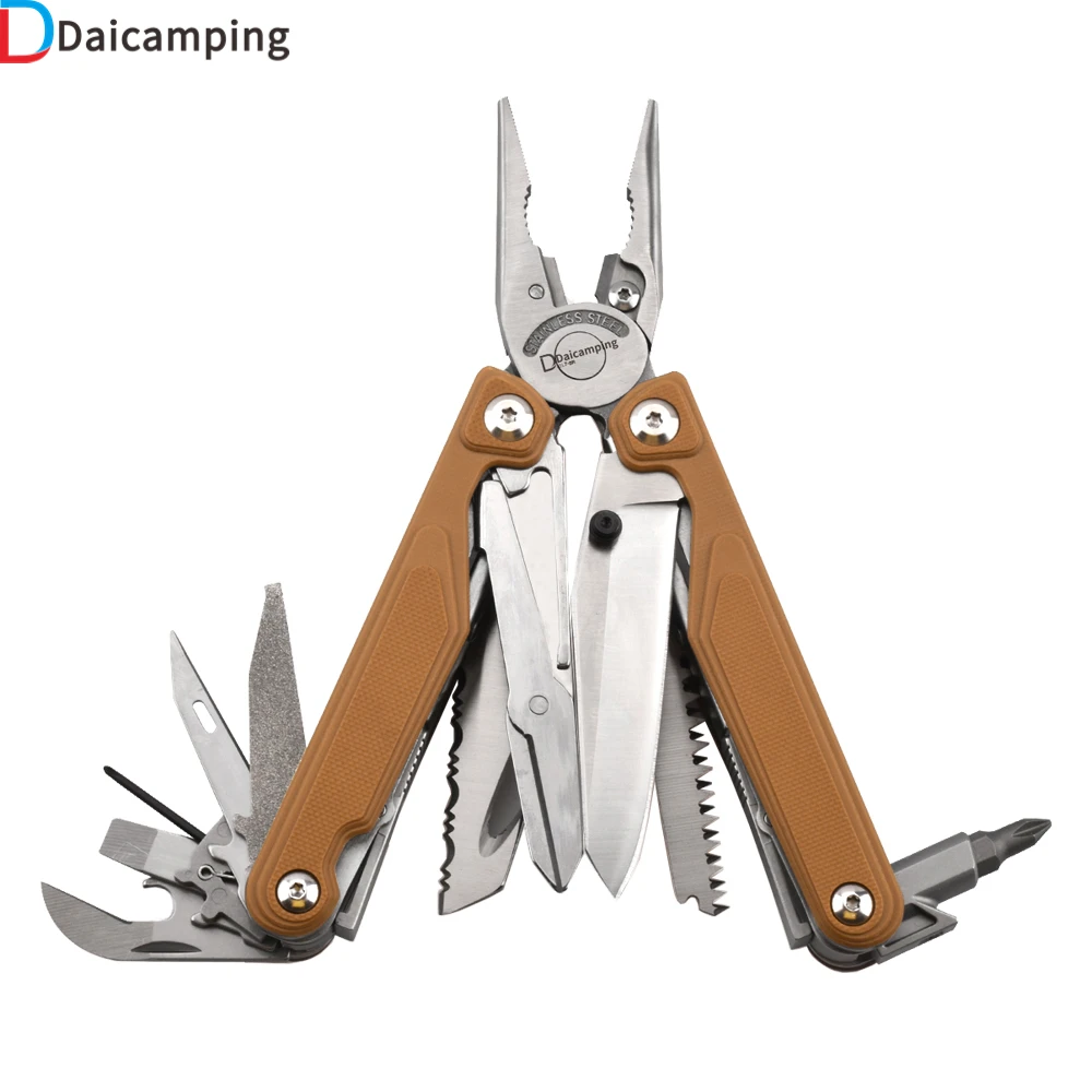 Daicamping DL7 Titanium G10 Stainless Handle Outdoor Camping Multi-tools Kit Folding EDC Multi Tools Pliers Hand Tools Set
Daicamping DL7 Titanium G10 Stainless Handle Outdoor Camping Multi-tools Kit Folding EDC Multi Tools Pliers Hand Tools Set