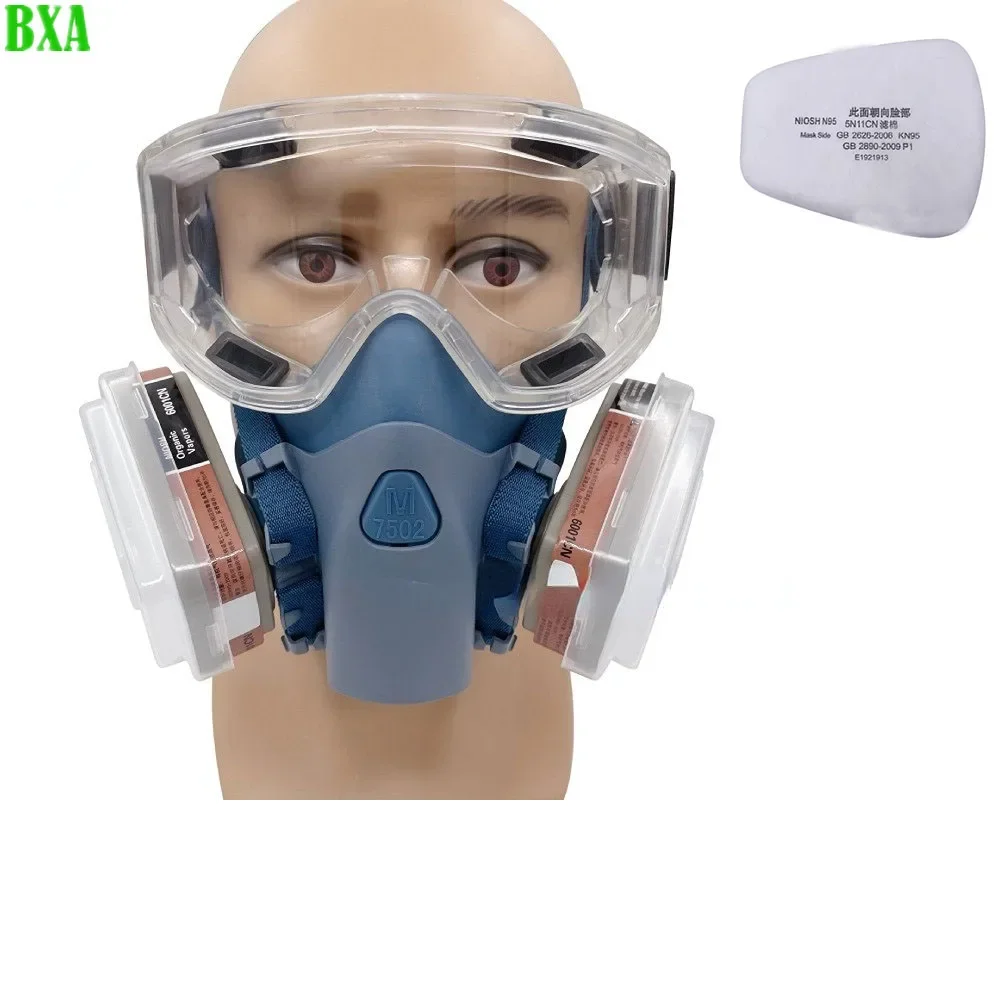 Chemical Respirator Protection Safety 7502 Gas Mask Industrial Paint Spray Anti-organic Vapor Tank with No. 3 Filter Box
Chemical Respirator Protection Safety 7502 Gas Mask Industrial Paint Spray Anti-organic Vapor Tank with No. 3 Filter Box