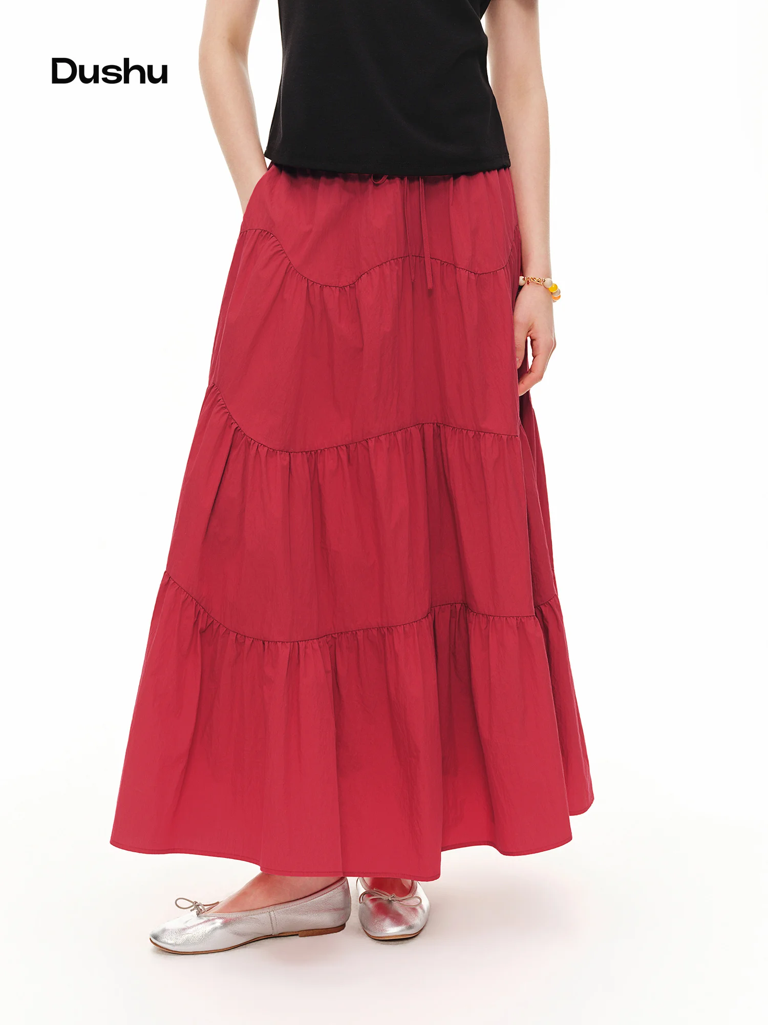 DUSHU Women's 2026 Summer New A-Line Skirt Curved Seam Design Cotton & Nylon Blend Figure-Friendly Multi-Size Versatile Skirt
DUSHU Women's 2026 Summer New A-Line Skirt Curved Seam Design Cotton & Nylon Blend Figure-Friendly Multi-Size Versatile Skirt