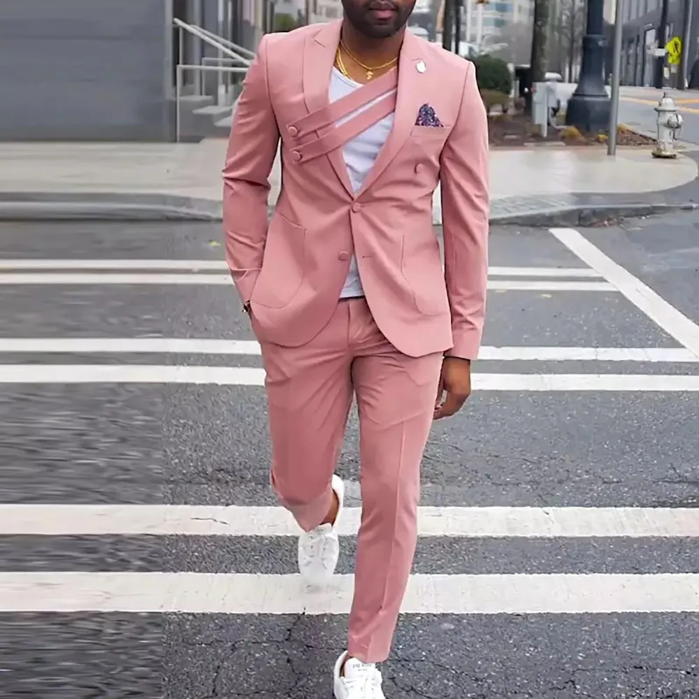 Luxury Men Suits Solid Color Single Breasted Peak Lapel Regular Length Flat Front Formal Occasion Slim Fit 2 Piece Jacket Pants
Luxury Men Suits Solid Color Single Breasted Peak Lapel Regular Length Flat Front Formal Occasion Slim Fit 2 Piece Jacket Pants
