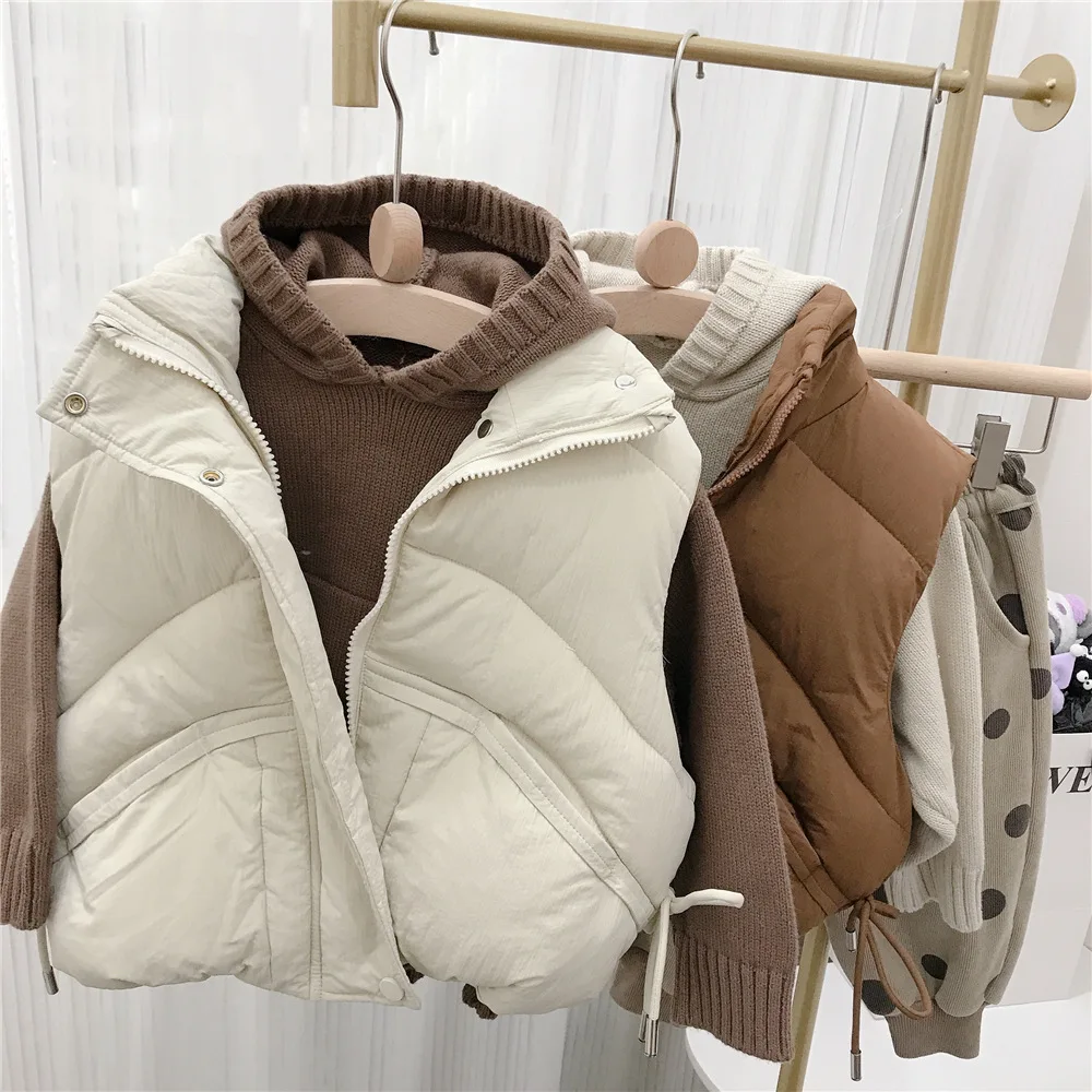 Children's Standing Collar Cotton Coat Vest Winter Loose Vest for Boys and Girls Camisole Sweater Children's Clothing
Children's Standing Collar Cotton Coat Vest Winter Loose Vest for Boys and Girls Camisole Sweater Children's Clothing