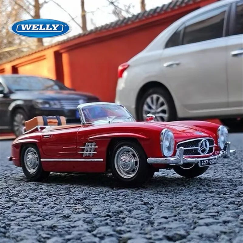 WELLY 1:24 1955 Mercedes-Benz 190 SL Alloy Roadster Sports Car Model Diecast Metal Classic Retro Old Car Vehicle Model Kids Gift
WELLY 1:24 1955 Mercedes-Benz 190 SL Alloy Roadster Sports Car Model Diecast Metal Classic Retro Old Car Vehicle Model Kids Gift