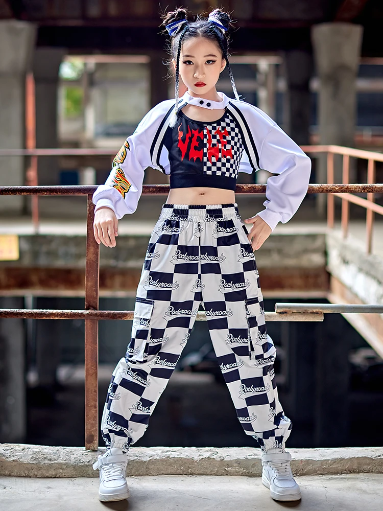 2024 Fashion Kids Clothes Girls Crop Tops Vest Plaid Pants Hip Hop Kids Jazz Dance Practice Wear Performance Kpop Costume BL9081
2024 Fashion Kids Clothes Girls Crop Tops Vest Plaid Pants Hip Hop Kids Jazz Dance Practice Wear Performance Kpop Costume BL9081