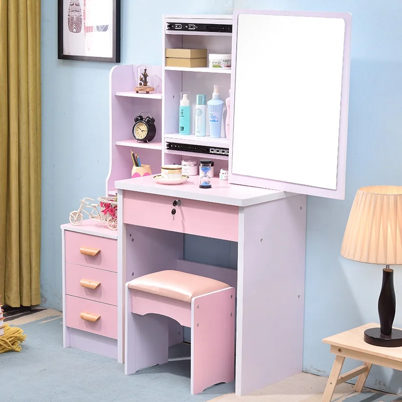#Home Furniture Women New Model Elegant pink Rectangle Mirror Dresser Table for Bedroom with Low Stool
#Home Furniture Women New Model Elegant pink Rectangle Mirror Dresser Table for Bedroom with Low Stool