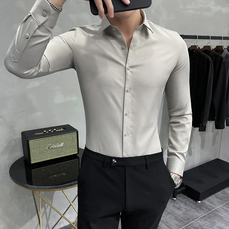 Camisas De Hombre Элегантные рубашки большого размера с длинным рукавом для мужчин Одежда Деловая повседневная официальная мужская социальная рубашка Рабочая одежда Распродажа
Camisas De Hombre Элегантные рубашки большого размера с длинным рукавом для мужчин Одежда Деловая повседневная официальная мужская социальная рубашка Рабочая одежда Распродажа