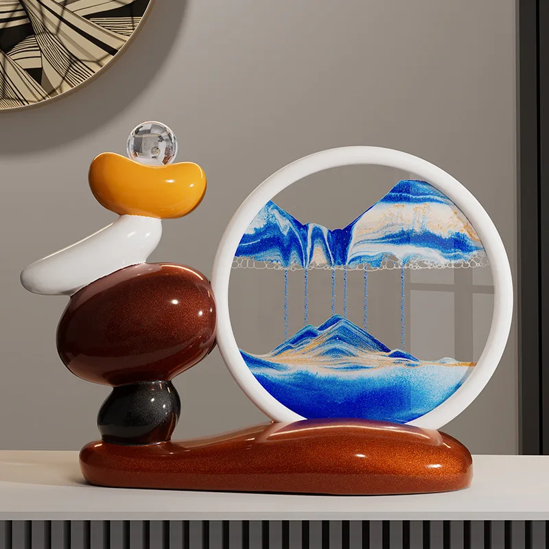 HYS quicksand painting ornaments light luxury high-end living room TV cabinet wine cabinet office lucky home decoration
HYS quicksand painting ornaments light luxury high-end living room TV cabinet wine cabinet office lucky home decoration