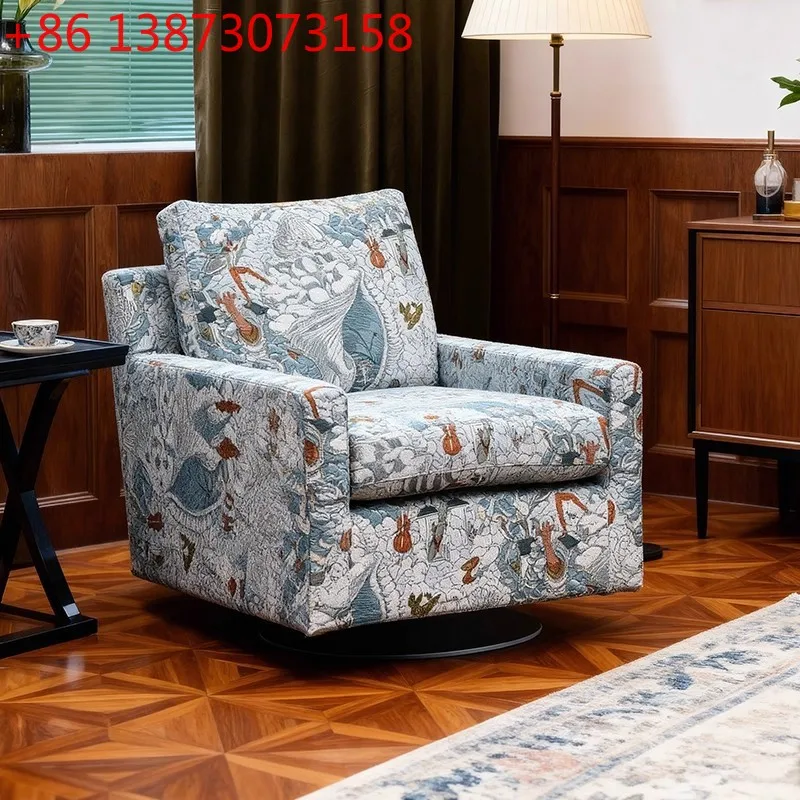 French vintage style print 360% swivel single sofa B&B living room bedroom balcony home sofa lounge chair
French vintage style print 360% swivel single sofa B&B living room bedroom balcony home sofa lounge chair