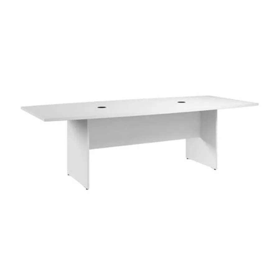 Bush Business Furniture 96-inch Office Conference Table with Wood Base, Boardroom Meeting Space for 8 Users, White
Bush Business Furniture 96-inch Office Conference Table with Wood Base, Boardroom Meeting Space for 8 Users, White