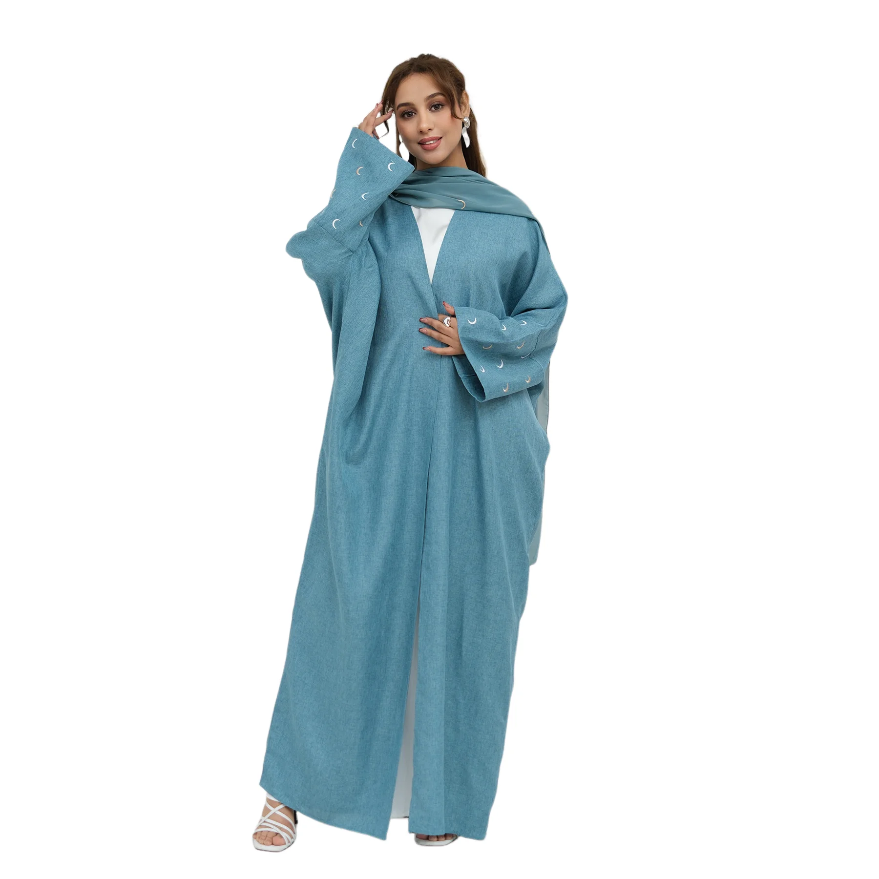 Dubai Embroidery Abayas for Women Open Kimono Scarf Muslim Dress Cardigan Islam Clothing Turkey Kaftan Robe Jalabiya Turkey Robe
Dubai Embroidery Abayas for Women Open Kimono Scarf Muslim Dress Cardigan Islam Clothing Turkey Kaftan Robe Jalabiya Turkey Robe