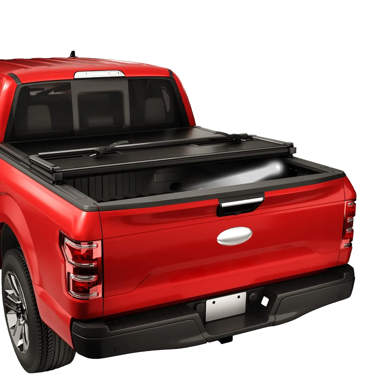 3-Fold Hard Tonneau Cover LED Light 8FT Pickup Truck Bed Cover, Custom
3-Fold Hard Tonneau Cover LED Light 8FT Pickup Truck Bed Cover, Custom