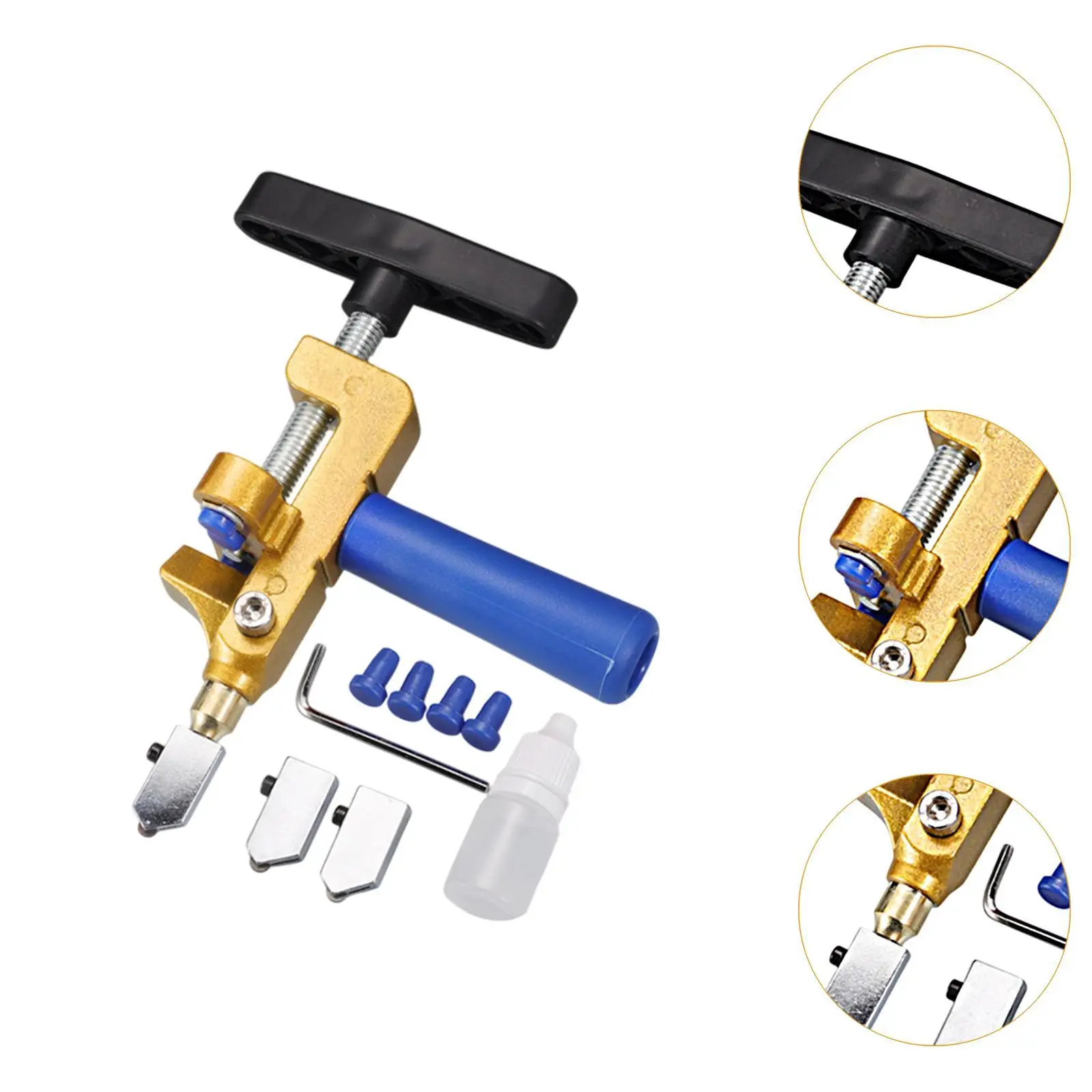 Manual Tile Glass Cutter Steel 2 in 1 Hand Tool Ergonomic Handle for DIY Glass Ceramic Cutting Work
Manual Tile Glass Cutter Steel 2 in 1 Hand Tool Ergonomic Handle for DIY Glass Ceramic Cutting Work