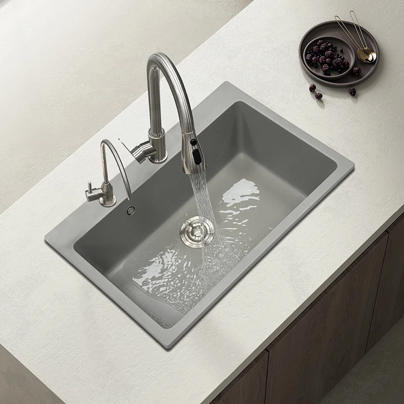 Stone sink large single sink table washbasin kitchen sink balcony laundry sink granite gray
Stone sink large single sink table washbasin kitchen sink balcony laundry sink granite gray