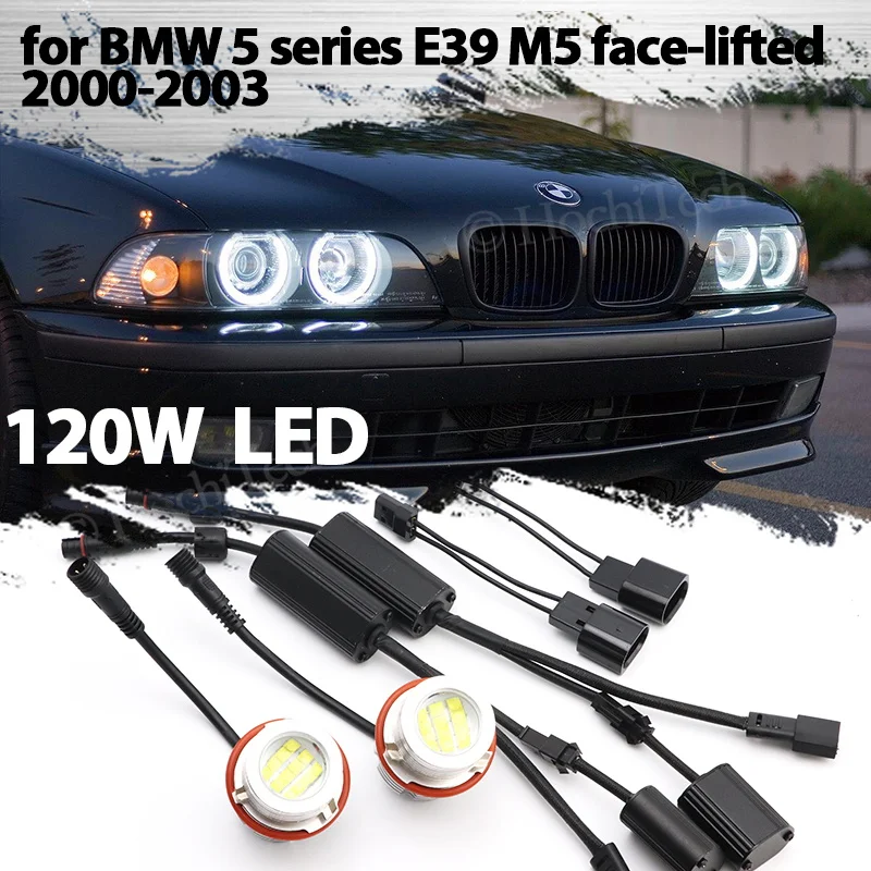 Для BMW 5 серии E39 525i 530i 535i 540i M5 с личным подъемом 2000-03 Высота яркости 120 Вт Белый светодиодный габаритный светильник с ангельскими глазами Лампы
Для BMW 5 серии E39 525i 530i 535i 540i M5 с личным подъемом 2000-03 Высота яркости 120 Вт Белый светодиодный габаритный светильник с ангельскими глазами Лампы