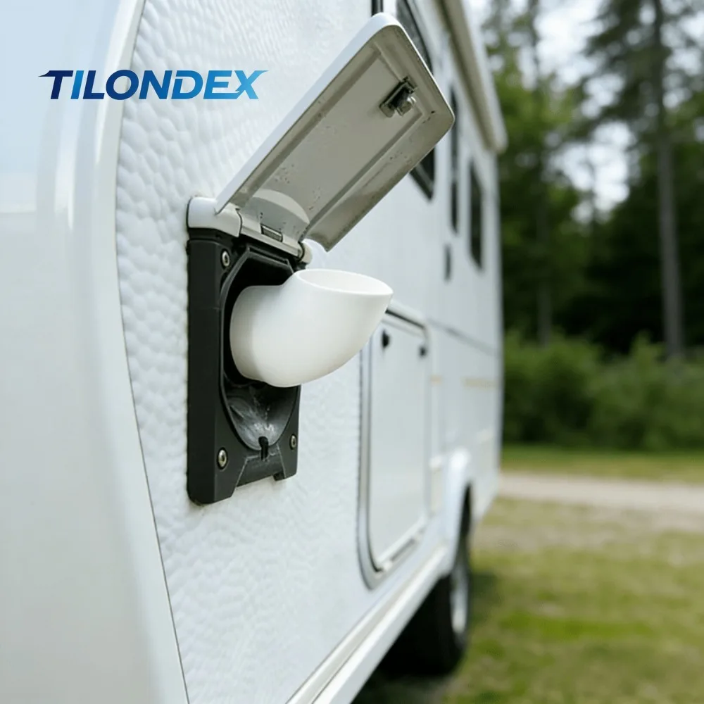 TILONDEX One Universal Water Tank Filler for Vehicles, Designed to Assist in Filling Water Tanks. It Features a Leak-Proof Desig
TILONDEX One Universal Water Tank Filler for Vehicles, Designed to Assist in Filling Water Tanks. It Features a Leak-Proof Desig