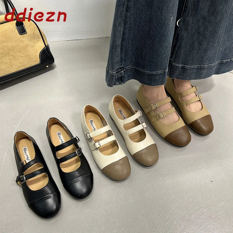 Модные женские туфли Мэри Джейн с ремешком и пряжкой, весенне-летние, мягкие, с круглым носком, на плоской подошве
Модные женские туфли Мэри Джейн с ремешком и пряжкой, весенне-летние, мягкие, с круглым носком, на плоской подошве