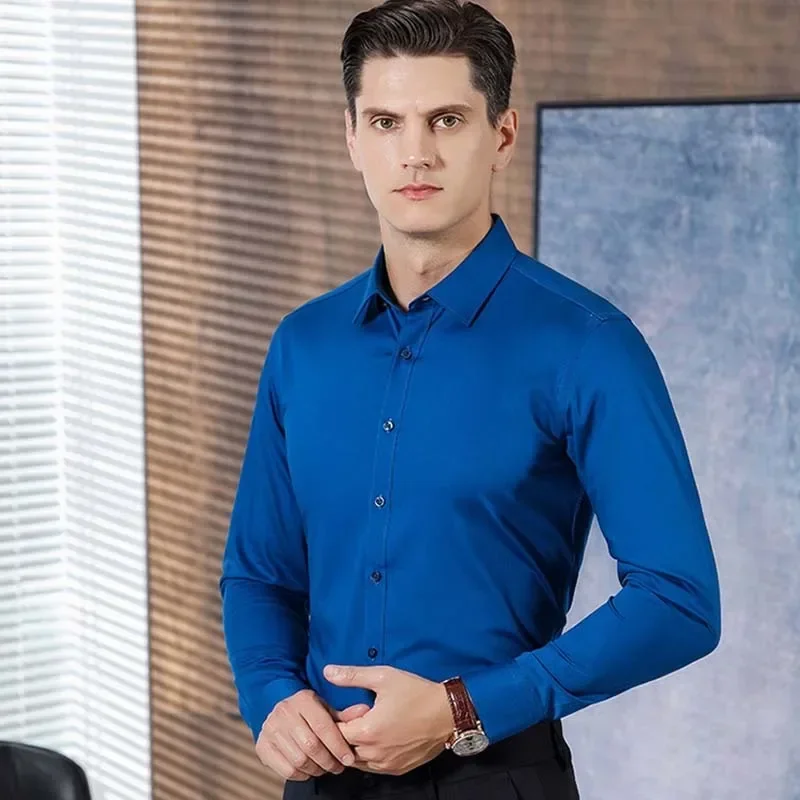 Men's Luxury Business Comfortable Shirt Long Sleeve Fashion Casual Slim Fit Shirts For Men Dress Work Social Blouses
Men's Luxury Business Comfortable Shirt Long Sleeve Fashion Casual Slim Fit Shirts For Men Dress Work Social Blouses