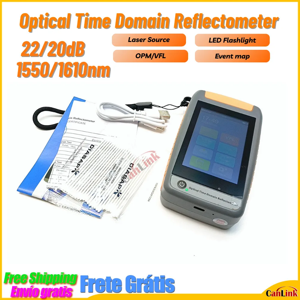 Optical Mini PRO OTDR Micro Reflectometer Active GPON Live In service Fiber Tester with Filter 1550nm 1610nm OPM OLS VFL SC
Optical Mini PRO OTDR Micro Reflectometer Active GPON Live In service Fiber Tester with Filter 1550nm 1610nm OPM OLS VFL SC