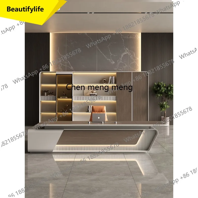 X188 Office boss table light luxury chairperson table manager office table large desk simple and modern
X188 Office boss table light luxury chairperson table manager office table large desk simple and modern