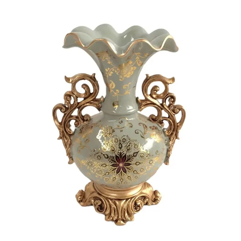 European wedding decoration dried flower vase home decoration products resin artificial vase accessories
European wedding decoration dried flower vase home decoration products resin artificial vase accessories