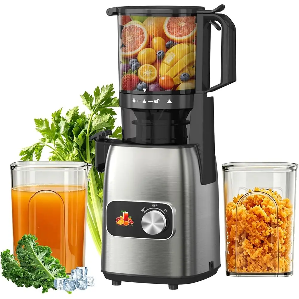 Juicer hines, Cold PrJuicer it Whole ruits & Vegetables, Slow Masticating Juicers with 5.3" Wide eed Chute, High Juice Yield, BP
Juicer hines, Cold PrJuicer it Whole ruits & Vegetables, Slow Masticating Juicers with 5.3" Wide eed Chute, High Juice Yield, BP