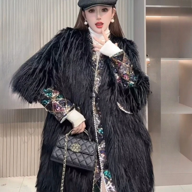 New Autumn Winter Fashion Bestsellers Heavy-duty Faux Leather with Fur Sequins Stylish Thickened Youthful Paired with Tassels
New Autumn Winter Fashion Bestsellers Heavy-duty Faux Leather with Fur Sequins Stylish Thickened Youthful Paired with Tassels