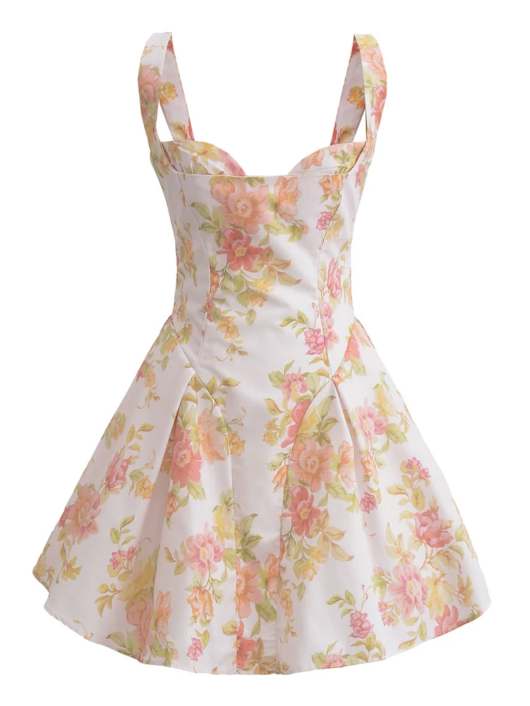 KAOPU ZA Women floral print fit mini dress vintage v-neck back zipper female dresses vestidos mujer
KAOPU ZA Women floral print fit mini dress vintage v-neck back zipper female dresses vestidos mujer