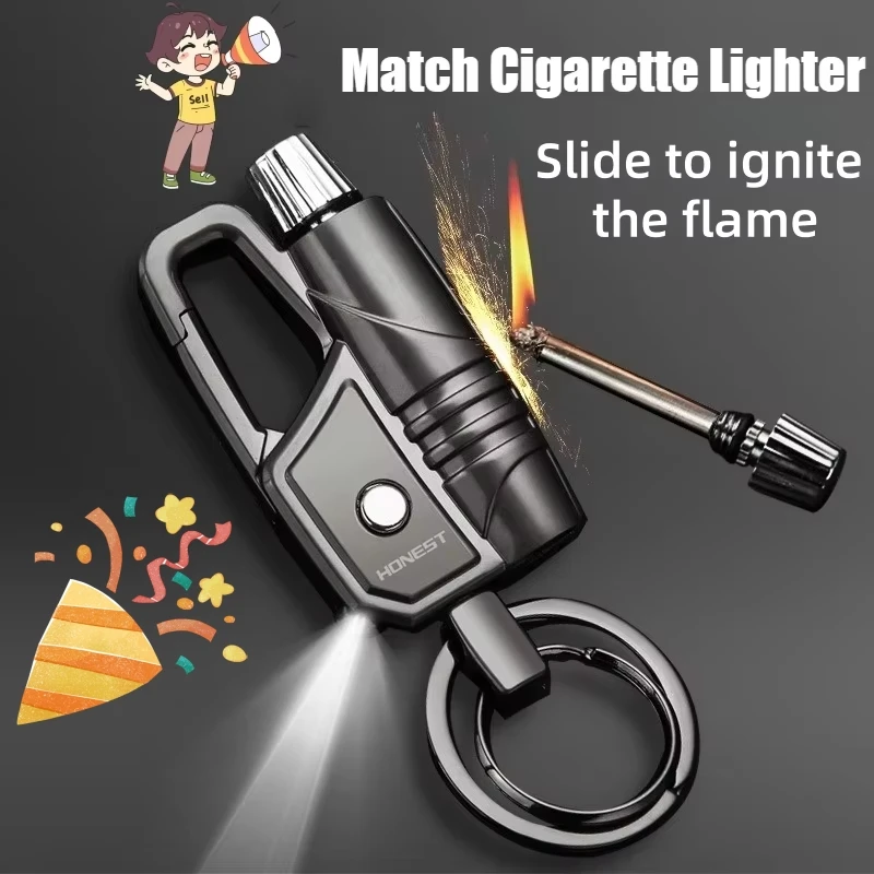 Cigar Lighter Portable Keychain Ignition with Light Buckle 10000 Times Matches Coal Oil Cigarette Lighters & Smoking Accessories
Cigar Lighter Portable Keychain Ignition with Light Buckle 10000 Times Matches Coal Oil Cigarette Lighters & Smoking Accessories