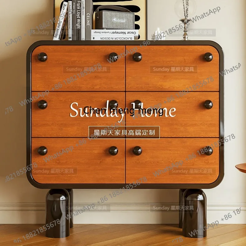 Medieval style contrasting colors creative chest cabinet living room six drawers entrance cabinet
Medieval style contrasting colors creative chest cabinet living room six drawers entrance cabinet
