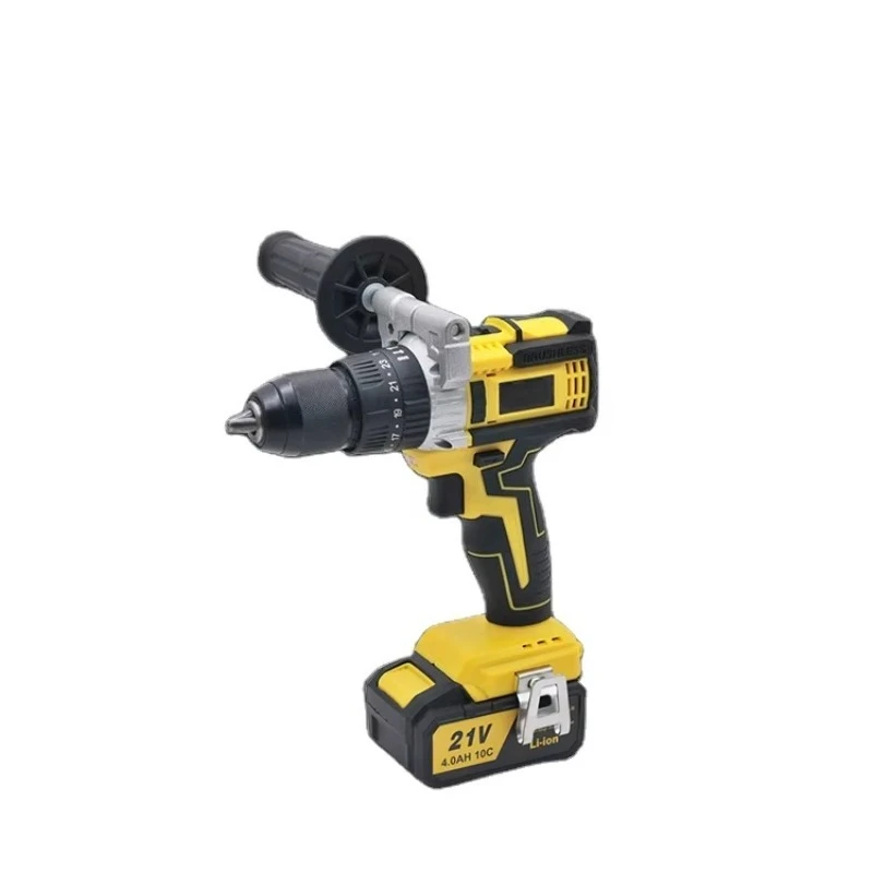 Power Brushless Motor 80N.m 13mm Chuck 21V Cordless Impact Drill
Power Brushless Motor 80N.m 13mm Chuck 21V Cordless Impact Drill