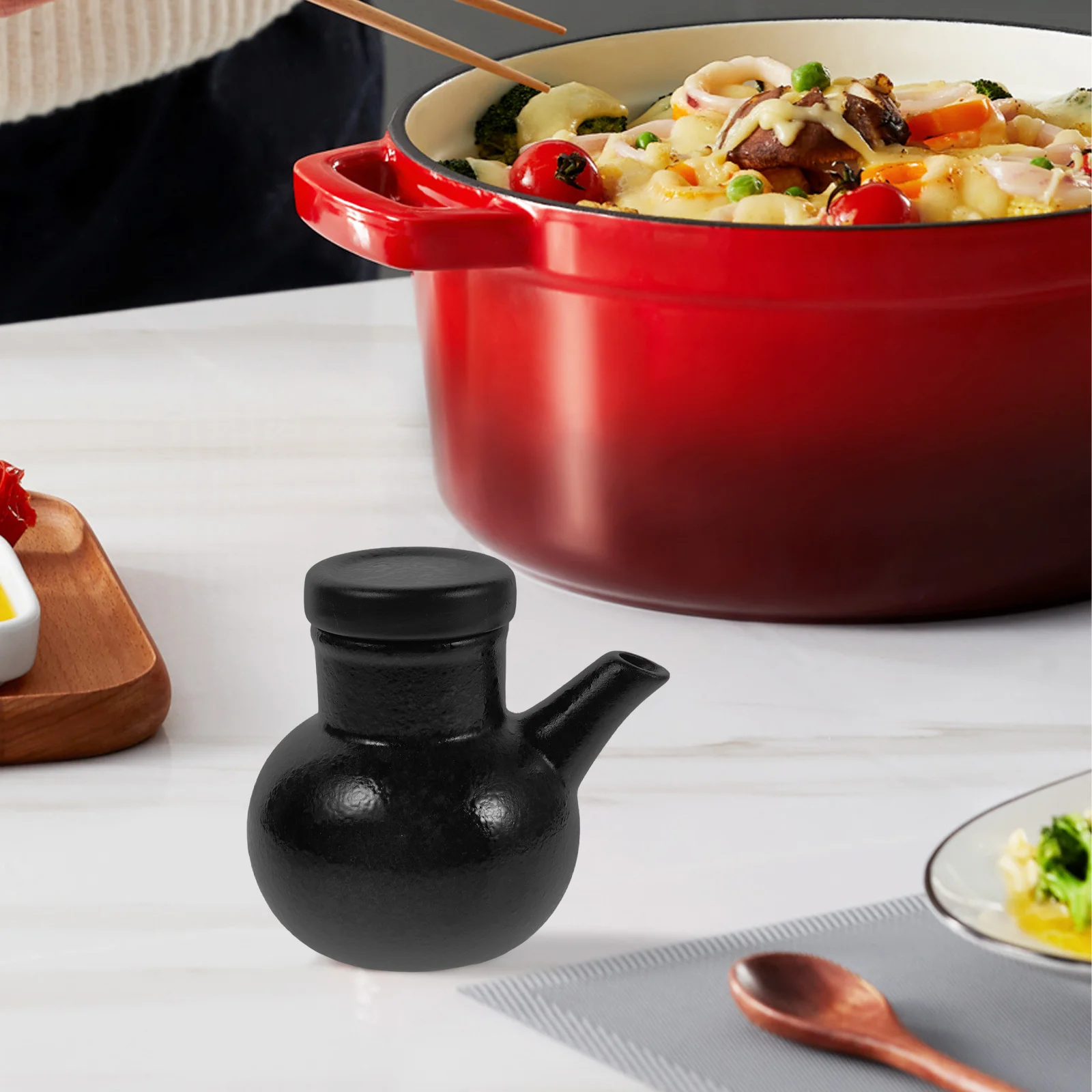 Ceramic Soy Sauce Dispenser Japanese Style Seasoning Bottle for Oil Vinegar Cooking Storage Kitchen Use Elegant Design Home
Ceramic Soy Sauce Dispenser Japanese Style Seasoning Bottle for Oil Vinegar Cooking Storage Kitchen Use Elegant Design Home