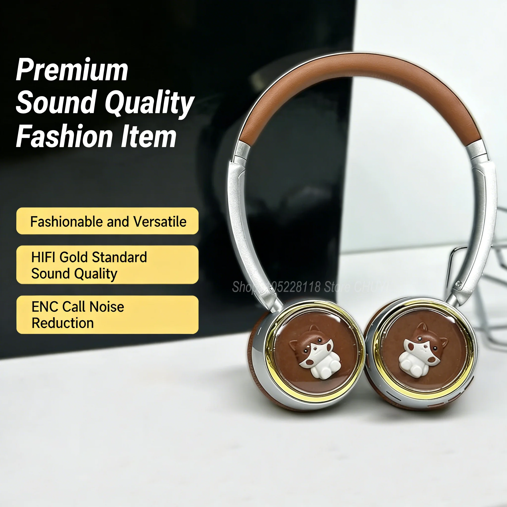 Cute Retro Over-ear Wireless Headphones Bluetooth 5.4 HIFI Sound Quality ENC Call Noise Reduction Lightweight For Small Head
Cute Retro Over-ear Wireless Headphones Bluetooth 5.4 HIFI Sound Quality ENC Call Noise Reduction Lightweight For Small Head