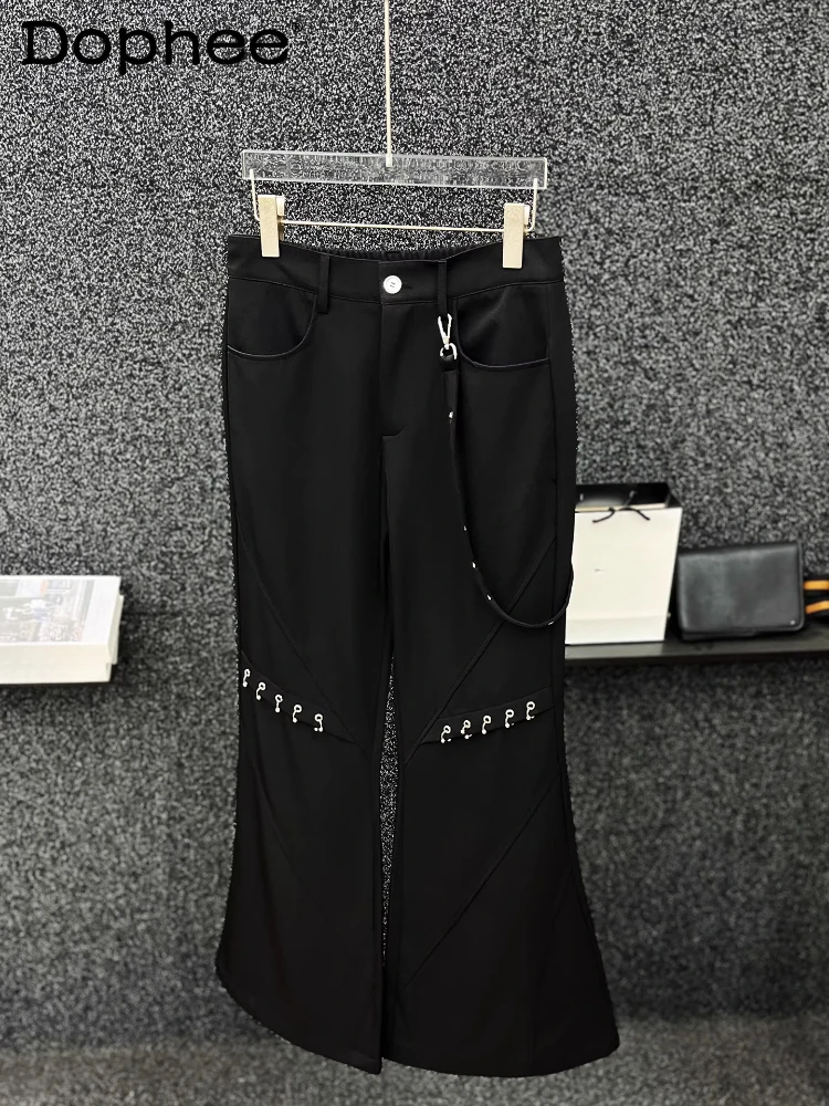 Men's 2025 Autumn New High-End Metal Decorated Suit Pants Loose Chain Fashion Versatile Pants Male Chic Stylish Flared Trousers
Men's 2025 Autumn New High-End Metal Decorated Suit Pants Loose Chain Fashion Versatile Pants Male Chic Stylish Flared Trousers