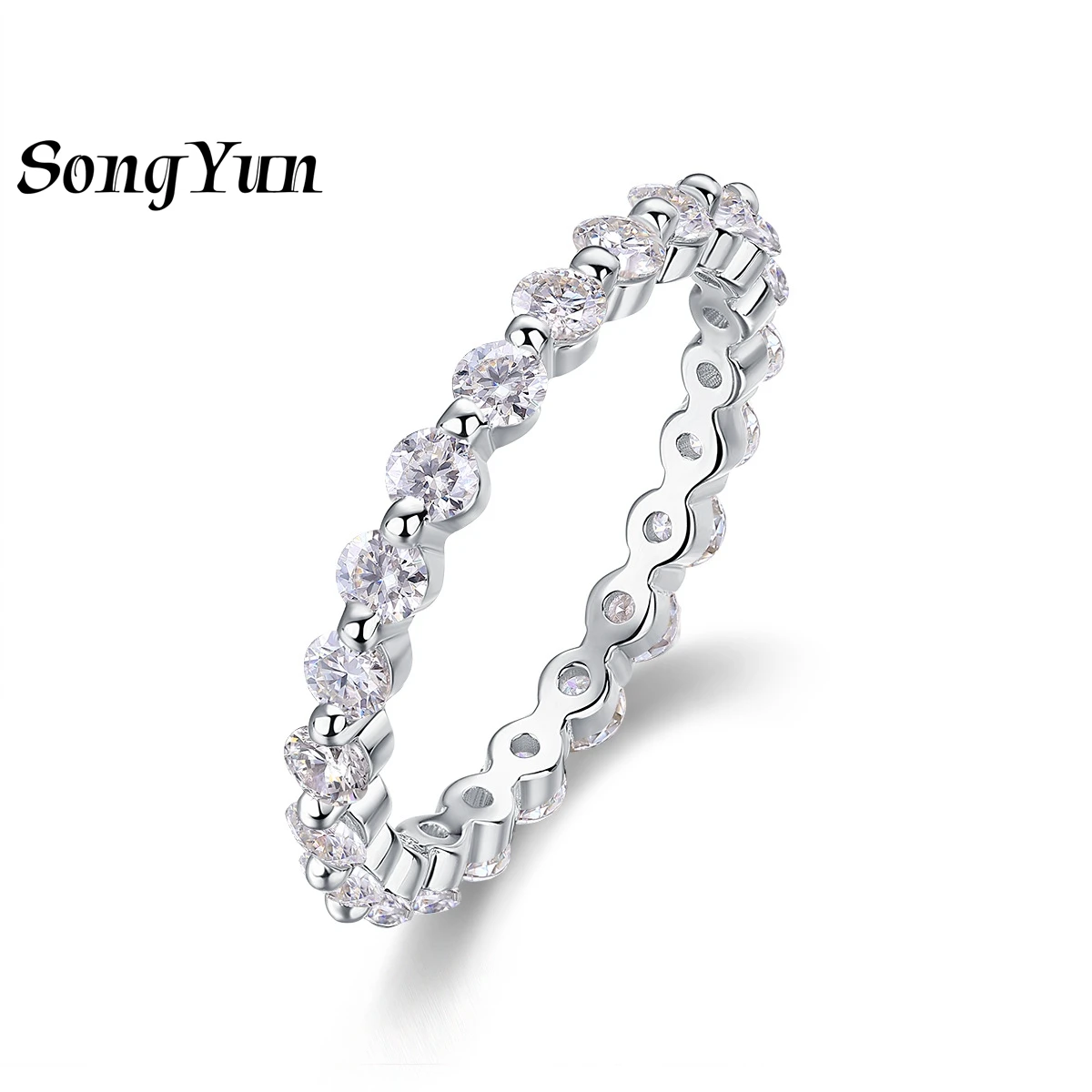 SONGYUN Brand Jewelry 925 Sterling Silver Ring VVS Moissanite Honeymoon Ring for Ladies 18K Gold Plated SYT Patent Fine Jeweller
SONGYUN Brand Jewelry 925 Sterling Silver Ring VVS Moissanite Honeymoon Ring for Ladies 18K Gold Plated SYT Patent Fine Jeweller