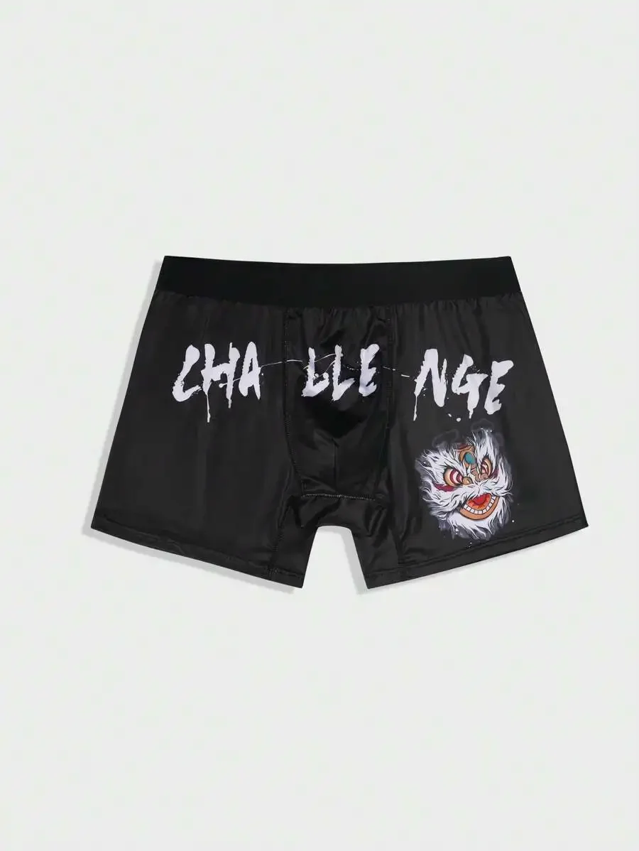 Mens Printed Boxer Briefs With Dragon Graphic And Letter Design
Mens Printed Boxer Briefs With Dragon Graphic And Letter Design