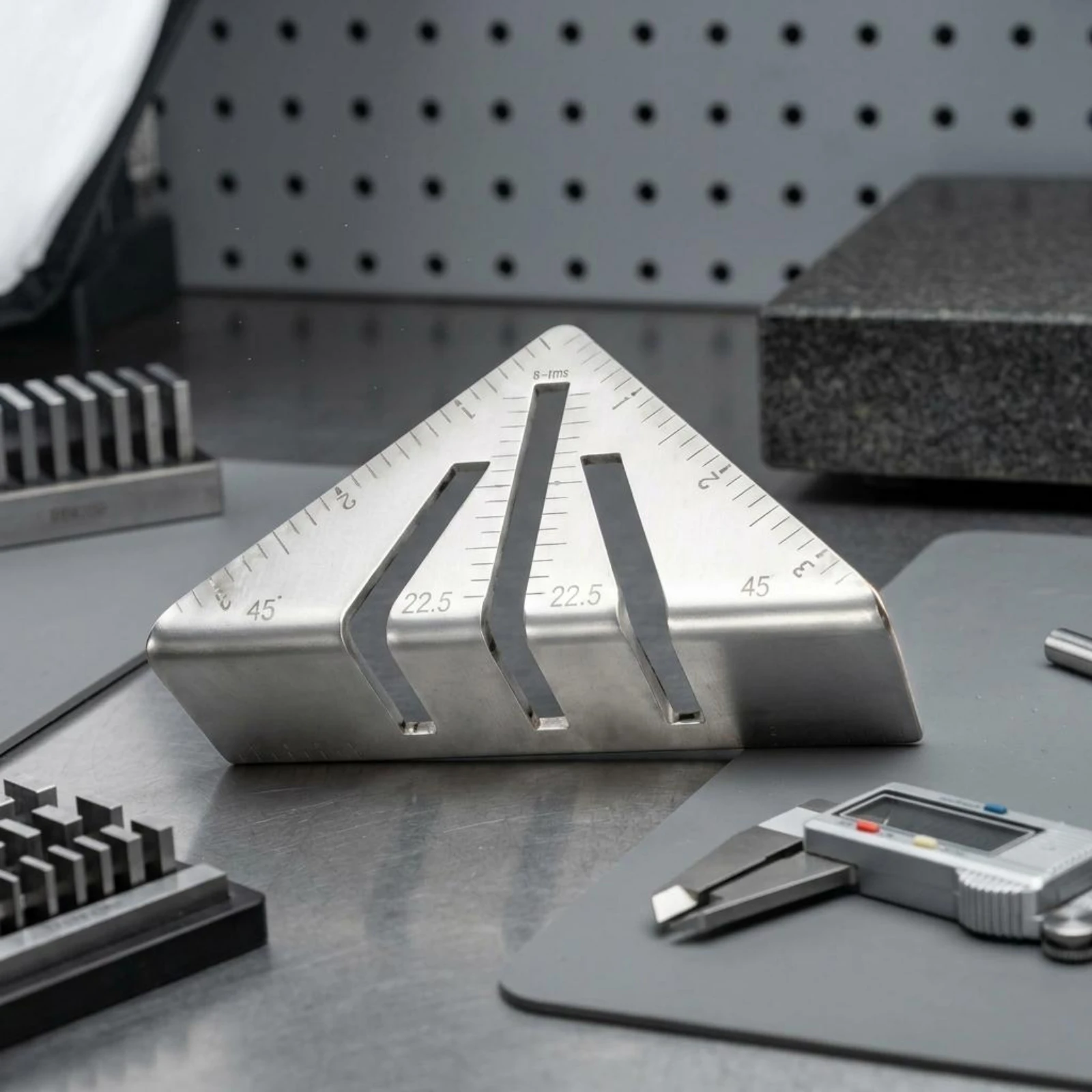 Triangular Miter Square Engraved Markings Miter Square Triangle Ruler Heavy-Duty Angle Checker Sturdy Construction
Triangular Miter Square Engraved Markings Miter Square Triangle Ruler Heavy-Duty Angle Checker Sturdy Construction