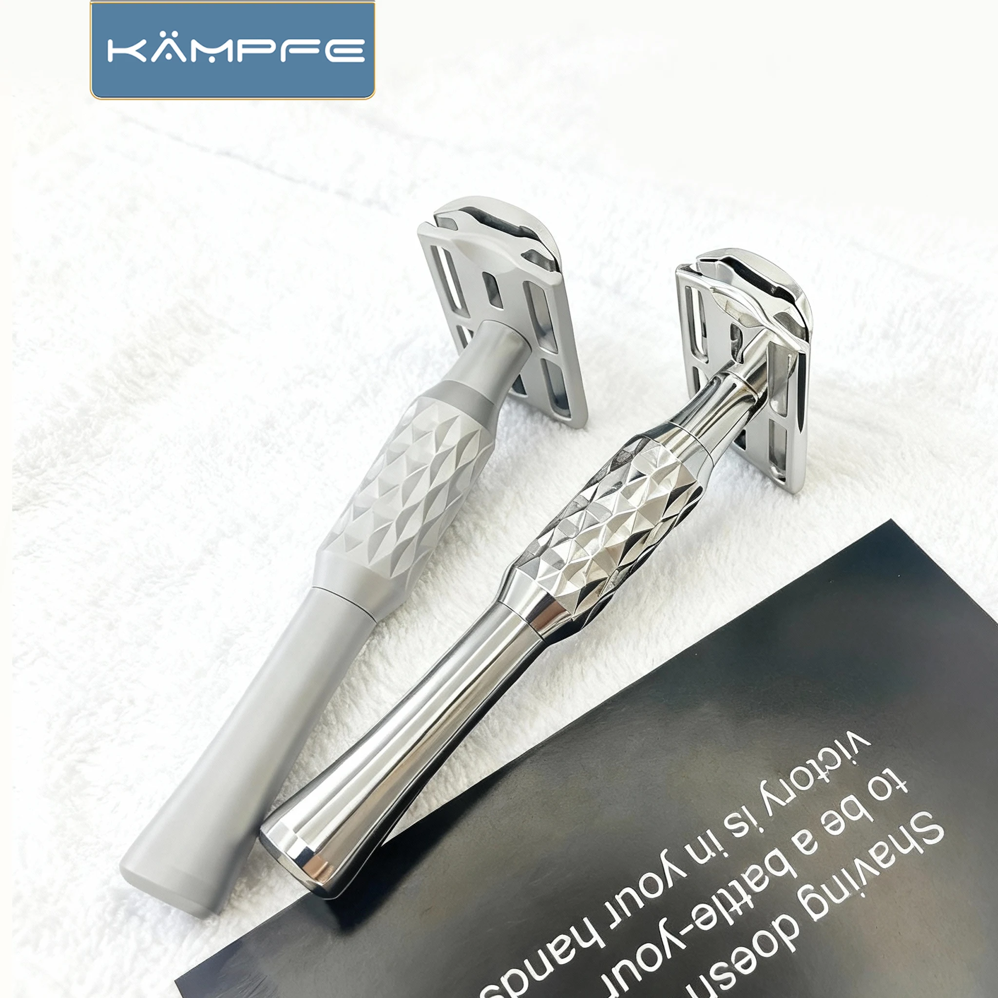 KAMPFE безопасная бритва из нержавеющей стали с ЧПУ для мужчин, высококачественная прочная бритва для очистки бритвы
KAMPFE безопасная бритва из нержавеющей стали с ЧПУ для мужчин, высококачественная прочная бритва для очистки бритвы