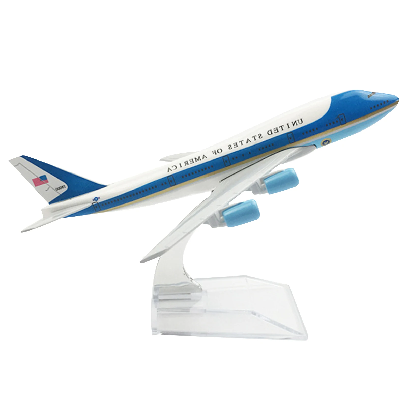 1 шт. Air Force One для Boeing 747 модели самолетов длиной 16 см, имитация модели самолетов, игрушки для коллекции, авиационная модель
1 шт. Air Force One для Boeing 747 модели самолетов длиной 16 см, имитация модели самолетов, игрушки для коллекции, авиационная модель