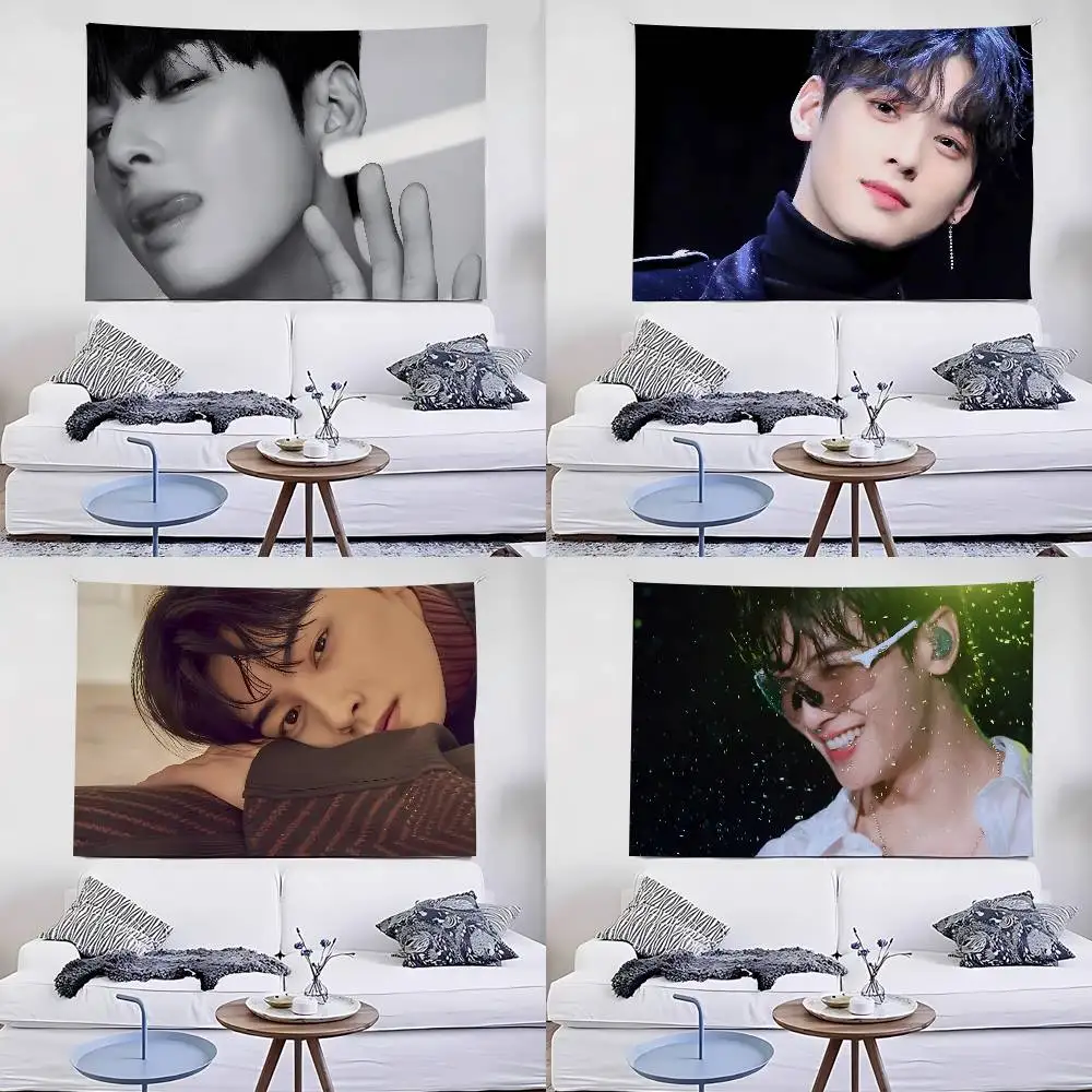 Гобелен Cha EunWoo Kpop ASTRO, настенный гобелен, декоративное одеяло в стиле арт-деко, занавеска для дома, спальни, гостиной
Гобелен Cha EunWoo Kpop ASTRO, настенный гобелен, декоративное одеяло в стиле арт-деко, занавеска для дома, спальни, гостиной