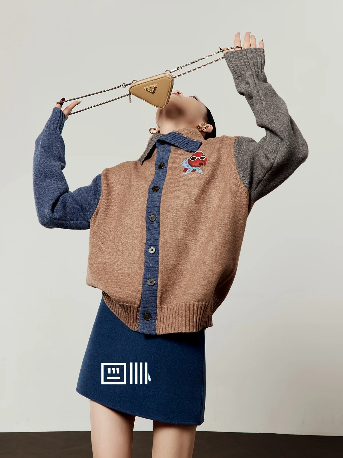 Blue Flower Headscarf Dog Sweater Loose Collar Women's Spring New Sle Casual Knitted Long Sve Open Cardigan Faionable
Blue Flower Headscarf Dog Sweater Loose Collar Women's Spring New Sle Casual Knitted Long Sve Open Cardigan Faionable