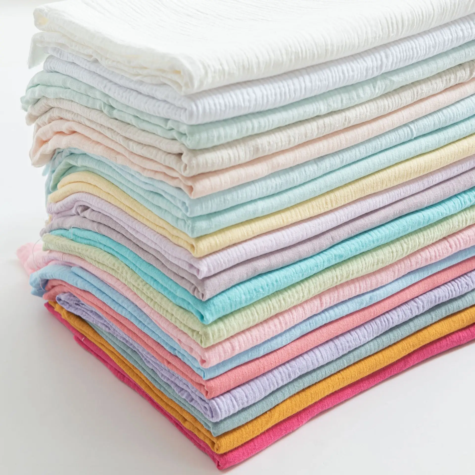 100% Cotton Soft Double Gauze Cotton Fabric for DIY Craft Sewing Material Dress Baby Clothing Making Cloth
100% Cotton Soft Double Gauze Cotton Fabric for DIY Craft Sewing Material Dress Baby Clothing Making Cloth