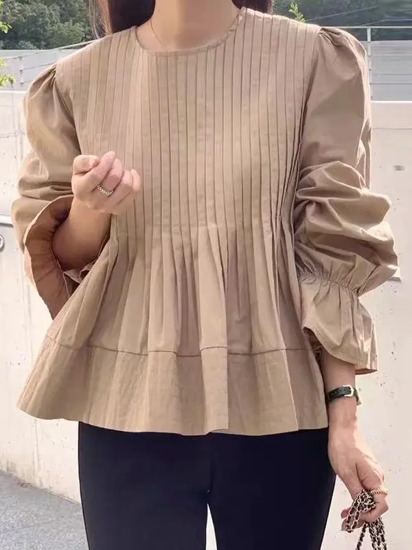 Женское свободное расклешенное платье с складками-аккордеоном, круглым вырезом, из смесового хлопка и полиэстера, для повседневной носки
Женское свободное расклешенное платье с складками-аккордеоном, круглым вырезом, из смесового хлопка и полиэстера, для повседневной носки