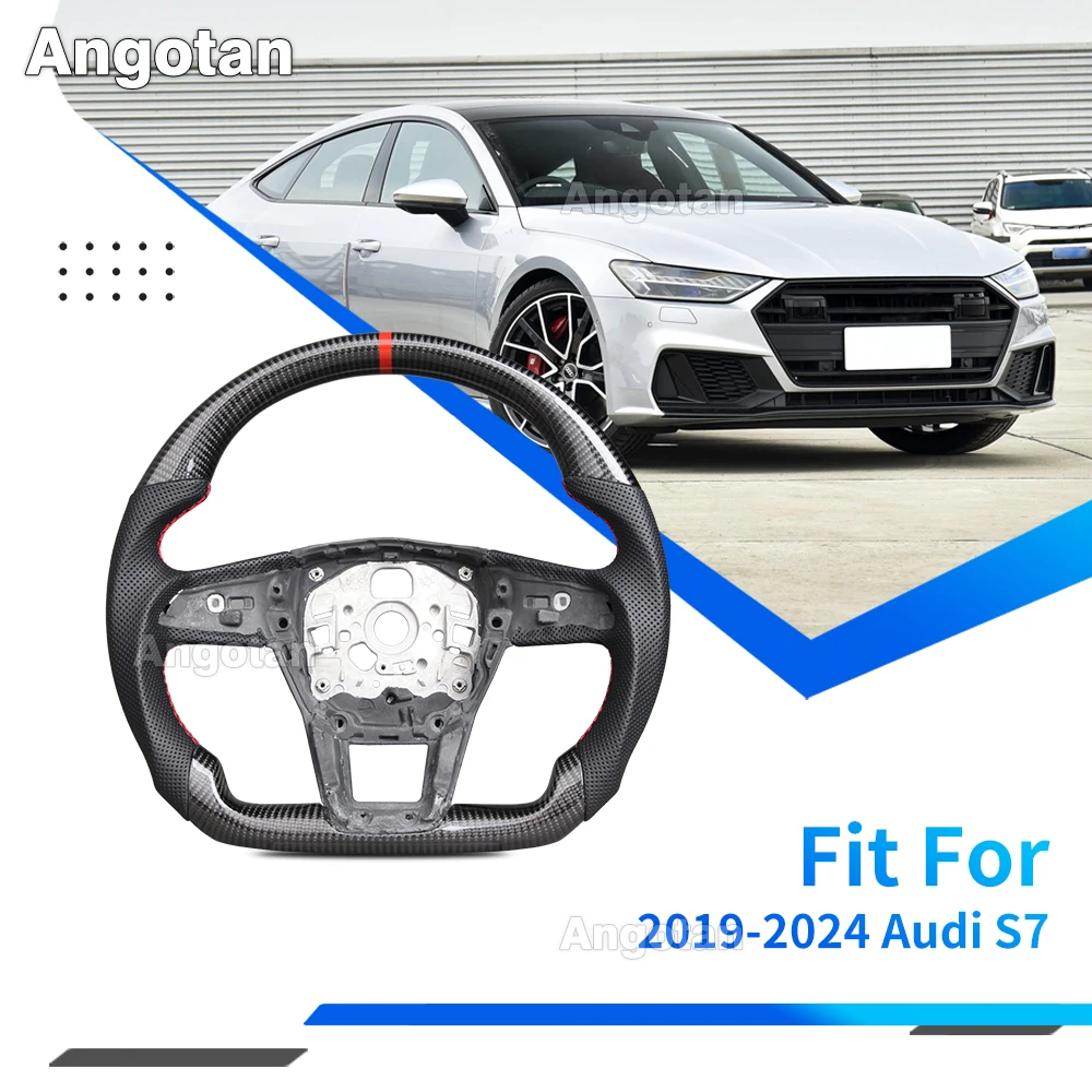 100% Real Carbon Fiber Steering Wheel For Audi A6 A7 S6 S7 RS6 RS7 RSQ8 SQ5 2019-2024, Perforated Leather Sports Steering Wheel
100% Real Carbon Fiber Steering Wheel For Audi A6 A7 S6 S7 RS6 RS7 RSQ8 SQ5 2019-2024, Perforated Leather Sports Steering Wheel