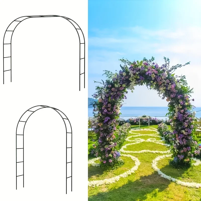 Outdoor Garden Wedding Decorative Arch, Wrought Iron Arch Flower Stand, Climbing Plant Stand, Decorative Arched Flower Gate for Courtyard Garden, Black Wrought Iron Arch Climbing Plant Stand, Stable Rust-Proof Rose Vine Support, Bracket, Industrial Hardwa
Outdoor Garden Wedding Decorative Arch, Wrought Iron Arch Flower Stand, Climbing Plant Stand, Decorative Arched Flower Gate for Courtyard Garden, Black Wrought Iron Arch Climbing Plant Stand, Stable Rust-Proof Rose Vine Support, Bracket, Industrial Hardwa